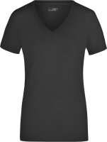 Damen Stretch V-Ausschnitt T-Shirt Daiber | JN 928