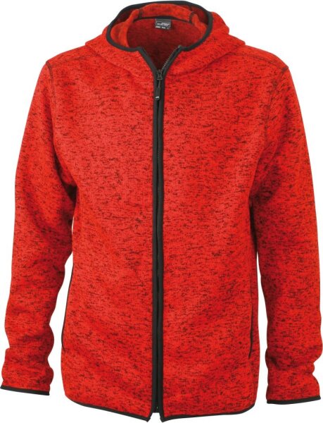 red melange/black