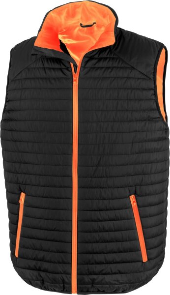 black/orange